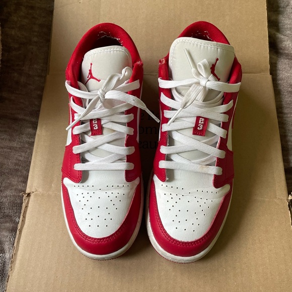 Jordan 1 Low Gym Red White - Picture 2 of 7